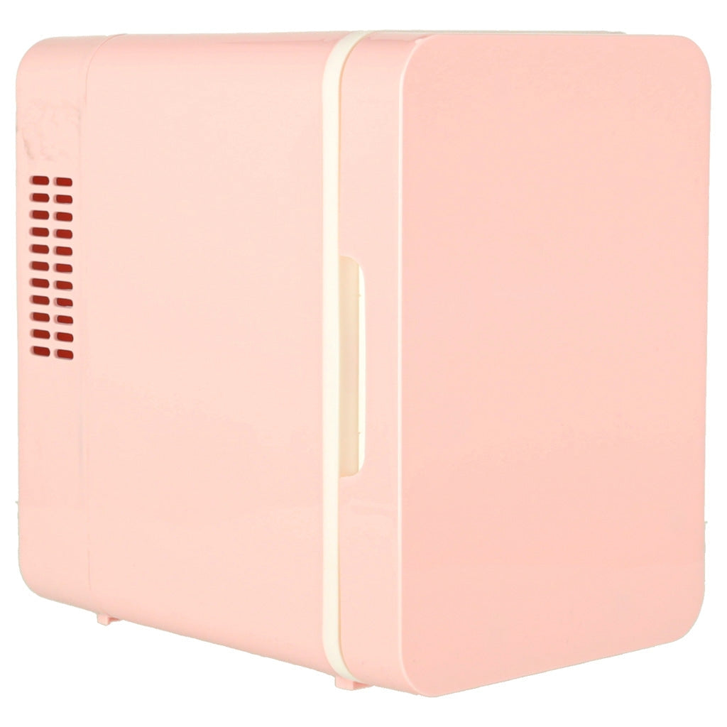 Elektrisk mini kylbox 4L kyl/värme 12V/230V portabel rosa