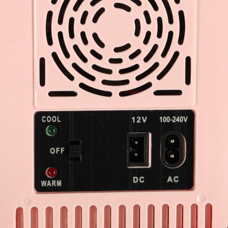 Elektrisk mini kylbox 4L kyl/värme 12V/230V portabel rosa