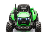 Elektrisk traktor 24V batteridriven grön för barn och vuxna