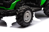 Elektrisk traktor 24V batteridriven grön för barn och vuxna