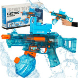 Elektrisk vattenpistol 350 ml 10 m räckvidd USB-laddning blå/orange
