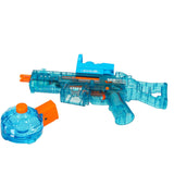 Elektrisk vattenpistol 350 ml 10 m räckvidd USB-laddning blå/orange