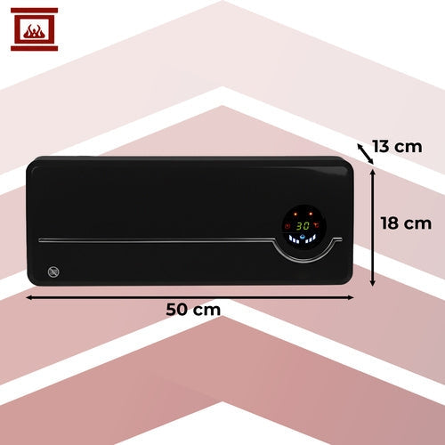 Elektrisk väggvärmare luftgardin 2000W WiFi IP22 timer fjärrkontroll