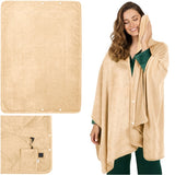 Elektrisk värmefilt 160x90 cm USB-A 3 värmelägen beige
