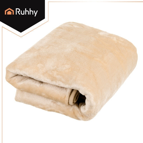 Elektrisk värmefilt 160x90 cm USB-A 3 värmelägen beige