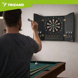 Elektronisk darttavla 45 cm med ljud/ljus, flera spel, batteri/adapter