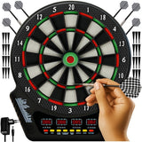 Elektronisk darttavla med LED/LCD, automatisk poängräkning, 6 pilar