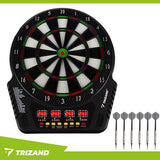 Elektronisk darttavla med LED/LCD, automatisk poängräkning, 6 pilar