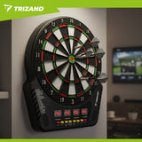 Elektronisk darttavla med LED/LCD, automatisk poängräkning, 6 pilar
