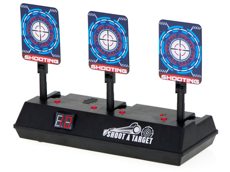 Elektroniskt skjutmål med 3 måltavlor för skumkulor, ljudeffekter