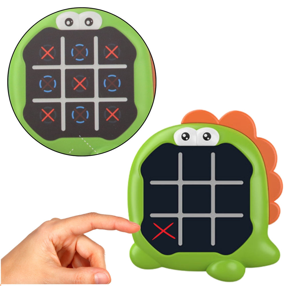 Elektroniskt spel 3-i-1 Dinosaur Tic Tac Toe/Pairs/Memory med ljus & ljud
