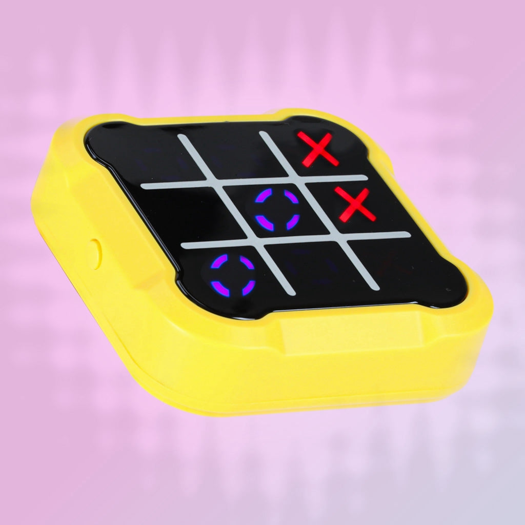 Elektroniskt tic tac toe-spel med LED, 4 spellägen, från 5 år