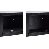 Elektroniskt värdeskåp 10L med kod och nyckel, svart stål 20x31x20 cm