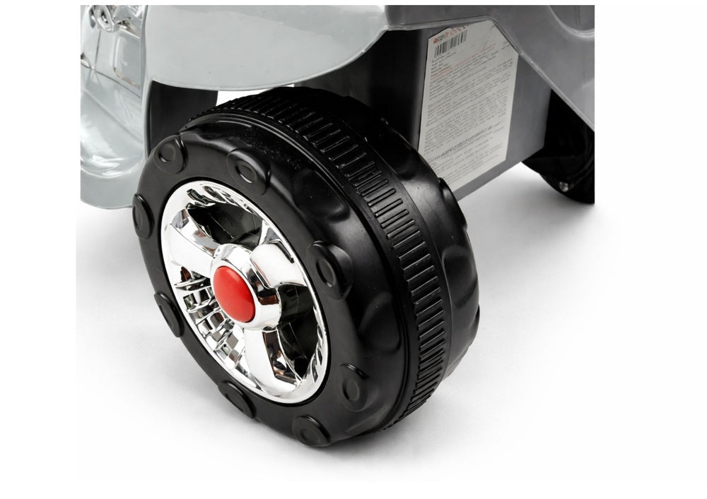 Elmotorcykel för barn 3+ 6V batteridriven 3-hjul silver