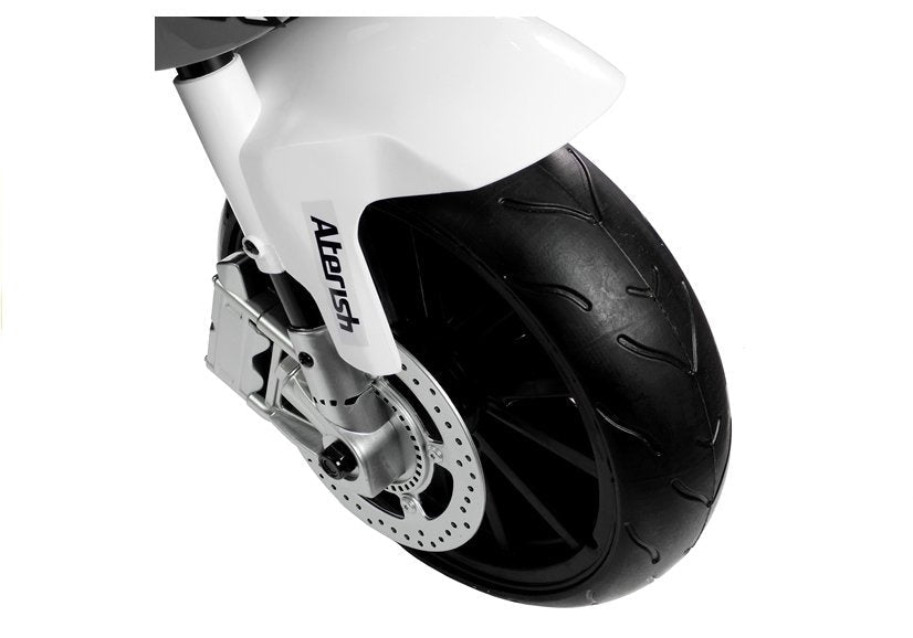 Elmotorcykel för barn BMW S1000RR 12V 45W silver med fjärrkontroll