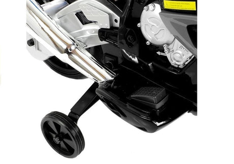 Elmotorcykel för barn BMW S1000RR 12V 45W silver med fjärrkontroll