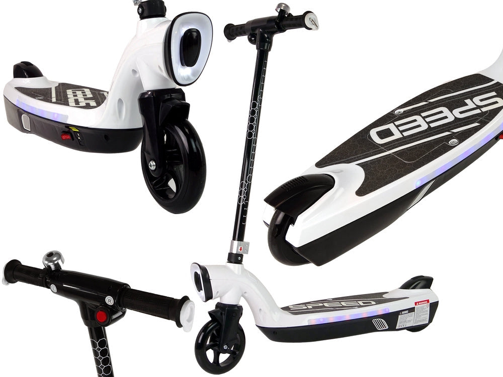 Elscooter KL-168 vit kompakt och lätt 8,6 kg