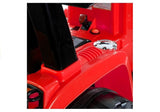Eltraktor för barn 12V med grävarm och 2.4G fjärrkontroll röd