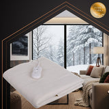 Elvärmematta 190x80 cm 65W 3 värmelägen fjärrkontroll tvättbar