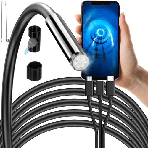 Endoskopkamera till mobil Full HD 1080p 2 m kabel 7,9 mm IP67