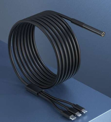 Endoskopkamera till mobil Full HD 1080p 2 m kabel 7,9 mm IP67