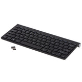 Eng Trådlöst tangentbord Utan ÅÄÖ 2.4GHz USB för Smart TV/PC/Mac/Android svart