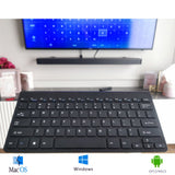 Eng Trådlöst tangentbord Utan ÅÄÖ 2.4GHz USB för Smart TV/PC/Mac/Android svart
