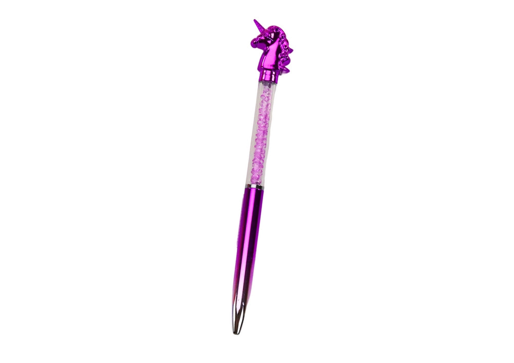 Enhörningsbläckpenna med diamanter 16 cm, 48-pack, färgval