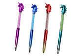 Enhörningsbläckpenna med diamanter 16 cm, 48-pack, färgval