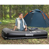 Enkel luftmadrass 191x97x36 cm med USB 5V pump & kudde 150 kg