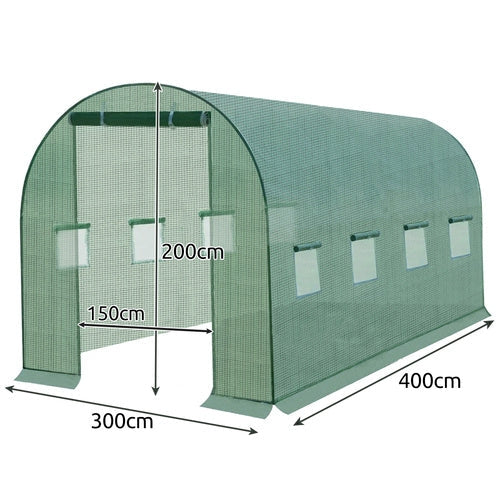 Ersättningsfolie till växthustunnel 4x3x2 m PE 140 g/m² grön