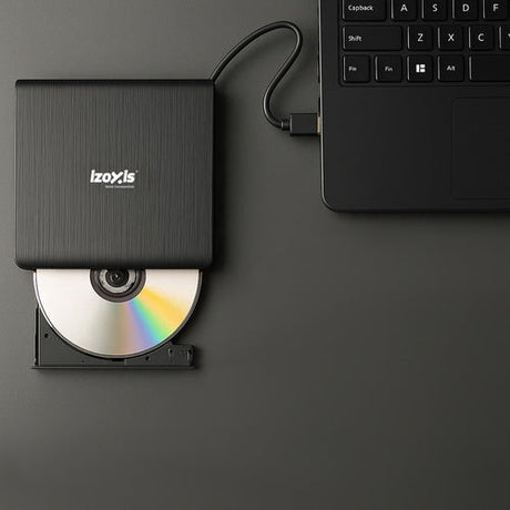 Extern DVD/CD-brännare USB 3.0 24x/8x för Windows/macOS/Linux