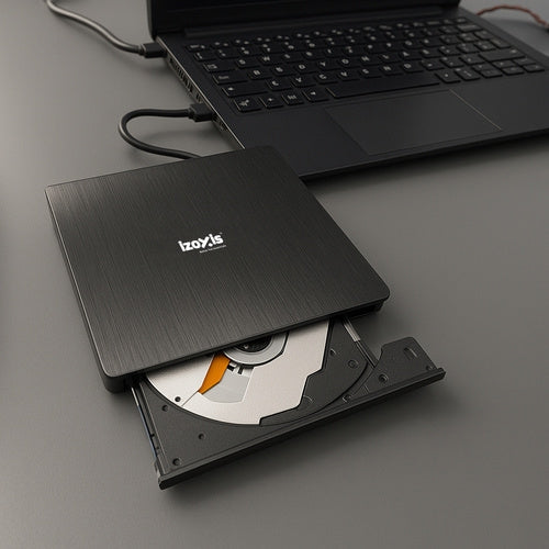 Extern DVD/CD-brännare USB 3.0 24x/8x för Windows/macOS/Linux