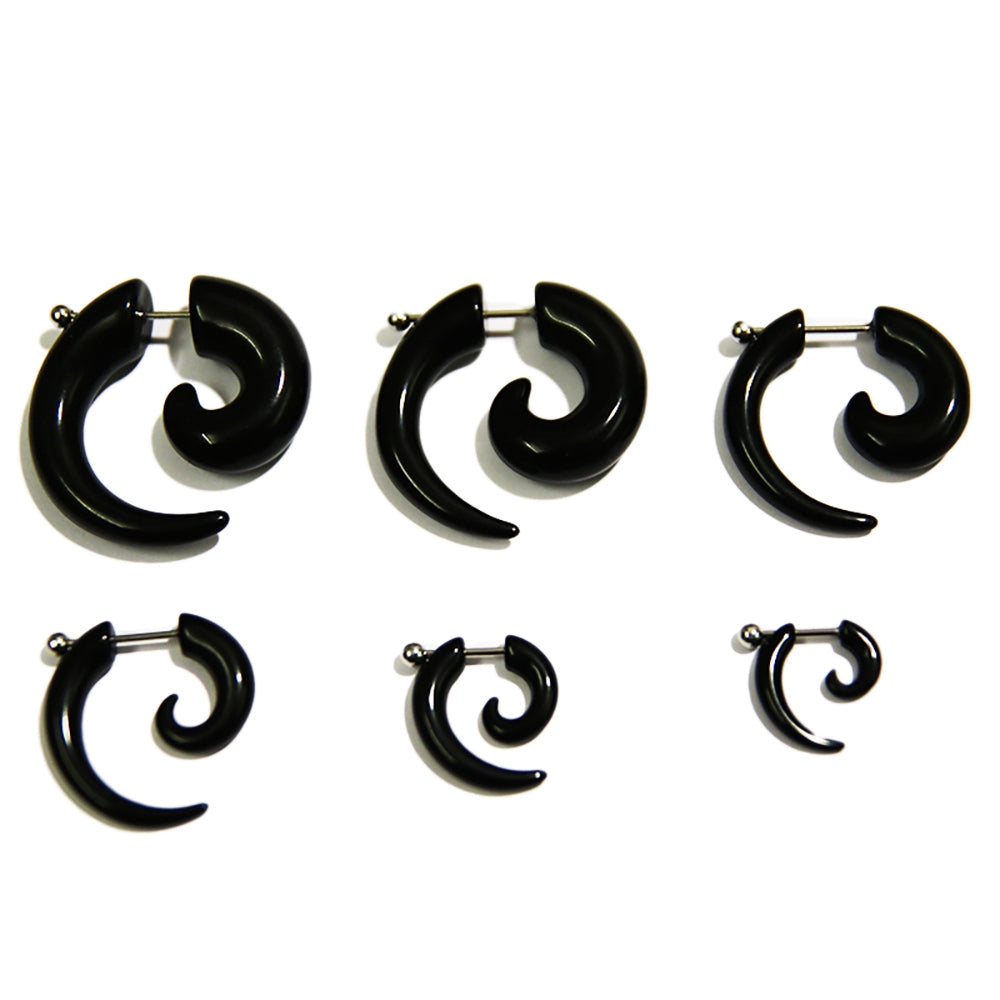 Fake expander svart 3 mm (nr 6) plast 1 st