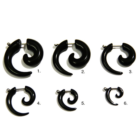 Fake expander svart plast 4 mm (storlek 5) 1-pack