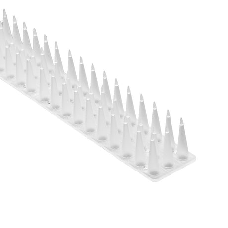 Fågelpiggar plast vit 8-pack 342 cm för balkong, fönsterbleck, räcke