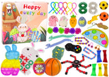Fidget-leksaker set 41-pack påsktema giftfria CE/EN71 från 3 år