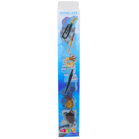 Figurset förhistoriska havsdjur 6-pack plastfigurer 6–9 cm