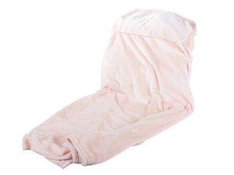 Filt med ärmar i fleece 200x140 cm beige universal storlek