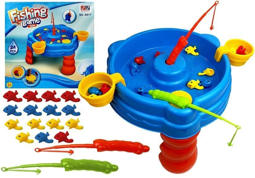 Fiskespel arkadbord 2 spelare 38,5x38,5 cm från 3 år