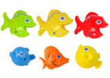 Fiskespel med fiskespö och rulle 11 delar, 9 fiskar + krokodil 3+
