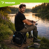Fiskestol 3-i-1 med ryggsäck och kylväska 15L fällbar 150 kg