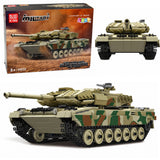 Fjärrstyrd Leopard stridsvagn byggset 1100 delar appstyrning 35,4 cm