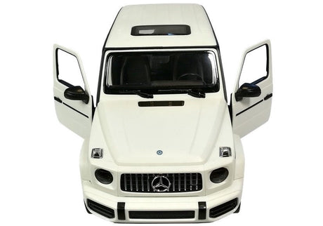 Fjärrstyrd Mercedes G63 off-road bil 1:14 med LED, 2.4 GHz vit