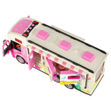 Fjärrstyrd RC-husbil food truck 2.4 GHz med ljus/ljud rosa set