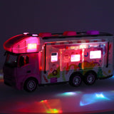 Fjärrstyrd RC-husbil food truck 2.4 GHz med ljus/ljud rosa set