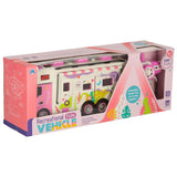 Fjärrstyrd RC-husbil food truck 2.4 GHz med ljus/ljud rosa set