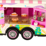 Fjärrstyrd RC-husbil food truck 2.4 GHz med ljus/ljud rosa set
