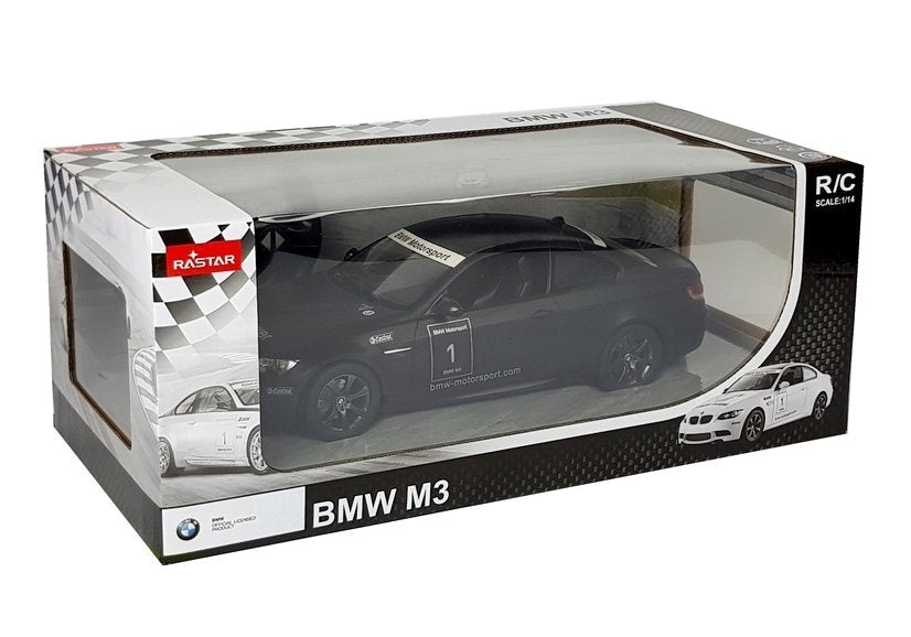 Fjärrstyrd bil BMW M3 1:14 svart 2.4 GHz LED-ljus 9 km/h