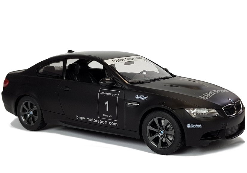 Fjärrstyrd bil BMW M3 1:14 svart 2.4 GHz LED-ljus 9 km/h